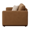 Mellow 2 Seater Sofa In Soft Fabric Brown Color