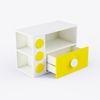 Building Blocks Storage Unit In Yellow Colour