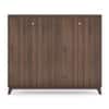 Webster 48 Pair Shoe Rack in Classic Walnut Finish