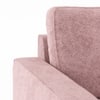 Apollo Compact 3 Seater Fabric Sofa in Desert Rose Colour