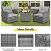 Carry Bird Wicker Patio Furniture Outdoor Balcony Chairs In Grey Colour