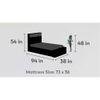 Optimus Prime Engineered Wood Box Storage Bed in Blue Colour