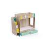 Pinwheels Bunk Bed with Storage in Oak Colour BKBB039