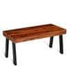 Mayfield Sheesham Wood Contemporary Rectangle Coffee Table In Natural Teak Finish