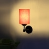 Devansh Metal Electric Wall Light in Black Colour with Orange Shade Count of 1 Light