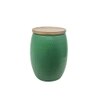 Metalsmith Circular Iron Bedside Table – Green Finish