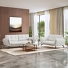 Vetra 3 Seater Leather Sofa In White