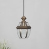 Nolan Single Light Ceiling Pendant In Antique Brass Finish