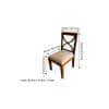 Newport Sheesham Wood Dining Chair in Beige Velvet HONEY FINISH
