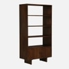 Ravelle Solid Wood  Bookshelf in Tobacco Finish