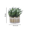 Artificial White Rosemary With Wood Sticks