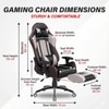 ASE Gaming Gold Series With Footrest Gaming Chair (Grey)