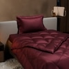 Stoa Paris Comforter for Single Bed, 300TC Satin Comforters in Velvet Wine