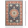 Presto Orange Traditional Hand Tufted Wool Carpet 5X7 Feet