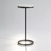 Round Metal Side Table in Black Colour
