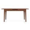 Ramanda 6 Seater Dining Table In Dark Walnut Finish