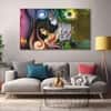 The Castle Decor Radha Krishna Spiritual Wall Art Framed Painting 27x48 Inch (Style 11)