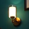 Eliante Modern Wall Lights Mild Steel & Glass Material Antique Gold & Champaign Finish