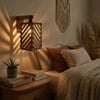 Oblique Brown Solid Wood Wall Lights