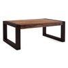 Altura Rectangular Solid Wood Coffee Table In Two Tone Finish