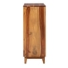 Solid Wood  Bookshelf in Brown Finish
