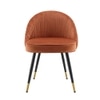 Momence Metal Accent Chair in Orange Colour