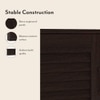 Bennis 12 Pair Shoe Rack in Dark Walnut Finish