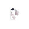 Isaias Multicolour Fabric Cluster Hanging Light