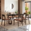 Adria Copa Cabana Black Stone 6 Seater Dinning Table With Set of 3 Clarke Dining Chairs