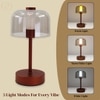 Modern Muse Table Lamp in Brown Color 3 Light Mode