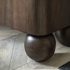 Isis Solid Mango Wood Sideboard with 4 Door in Dark Finish