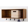 WOODENMOOD Rectangular Wall Rack