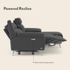 Emila Right Aligned Three Seater Sectional Recliner in Grey Colour