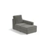 Apollo Compact Sofa (Colour : Ash Grey Velvet, Cushion : Soft, Back Type : High Back, Seating Capacity : Right Aligned 2 Seater + Right Aligned Chaise)