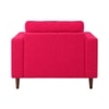 Bruch Boucle Fabric Arm Chair in Red Colour