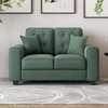 Payton 2 Seater Fabric Sofa in Fern Green Colour