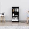 Hexa Engineered Wood Bookshelf Multipurpose Storage Rack in Flower Wenge Colour