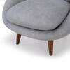Barret 1 Seater Fabric Sofa in Grey Ice Colour