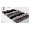 Evangeline Grey Solid Natural Fiber 24x16 inches Anti-Skid Bath Mat