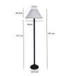 FZ CN Shade Floor Lamp in White Shade