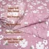 Pink Floral 4 Pcs Comforter Set With Queen Size Bedsheet With 2 Pillow Covers