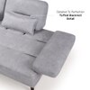 Barret 4 Seater Fabric Sofa in Grey Ice Colour