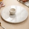 Marble Chip and Dip Tray with Small Dip Bowl