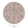 Neulooms Handloom Knotted Reversible Flatweave Round Rug Chocolate Brown or Ivory 9ft