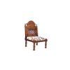 Horae Solid Wood Lounge Chair In Multicolour