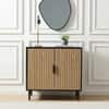 Velin Small Sideboard Black Wood Effect