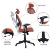 Reaii Mid Back Ergonomic Chair in Orange Colour