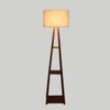 Theoren Beige Jute Shade Floor Lamp