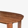 Twilight Solid Wood Eight Seater Dining Table in Brown Colour