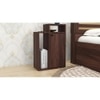 Akari Engineered Wood Bedside Table in Walnut Finish